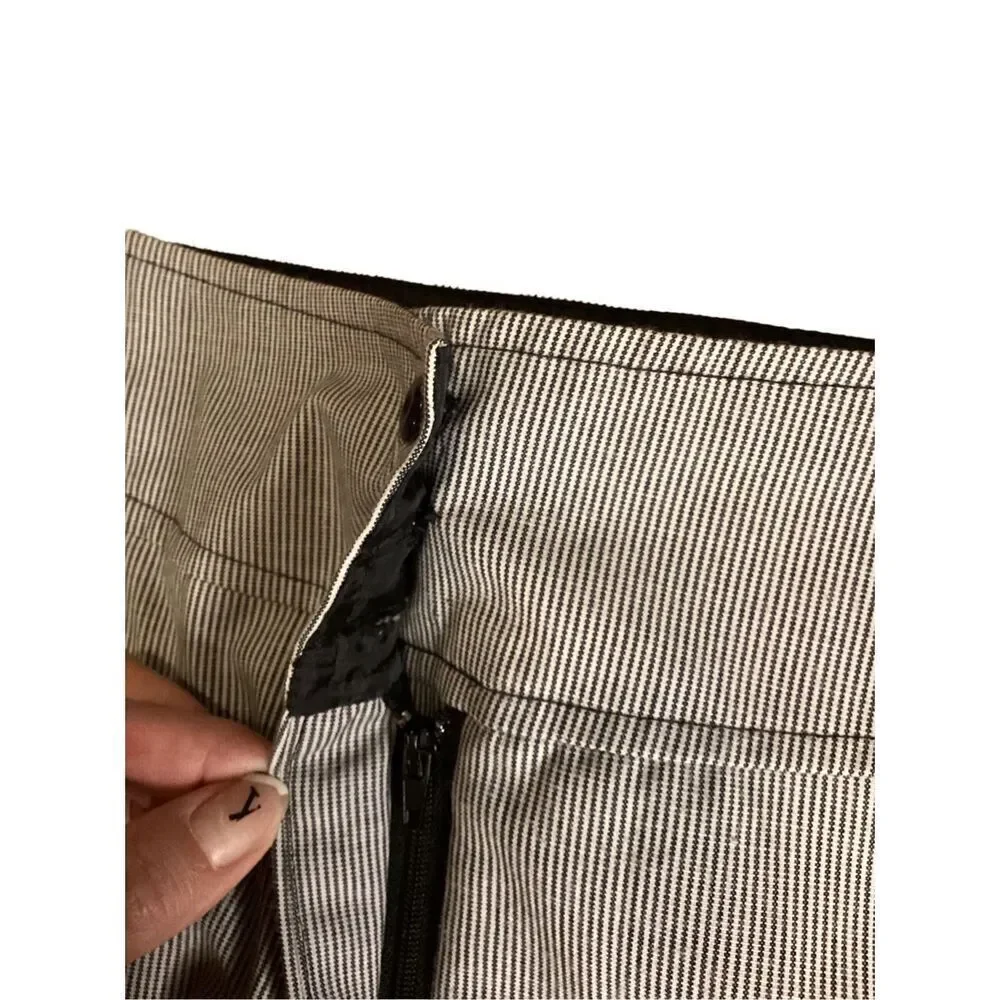 City Triangle Pinstripe 2Pc Skirt Suit Professional Occupational Business